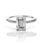 Emerald Engagement Rings Hidden Halo Luxury