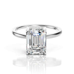 Emerald Engagement Rings – 2.59 CT Hidden Halo Solitaire