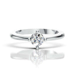 Solitaire Lab Diamond Ring with Round Brilliance