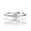 Solitaire Lab Diamond Ring with Round Brilliance