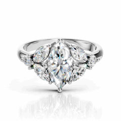 Marquise Diamond Engagement Ring | Lab Diamond Ring