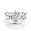 Diamond Engagement Ring with Twisted Pave