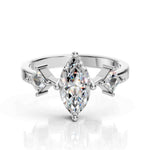 Three Stone Marquise Diamond Ring