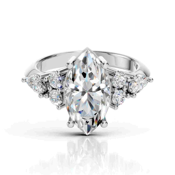 Marquise Diamond Ring Vintage Engagement