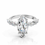Marquise Engagement Ring With Side Stones – 2.60 CT