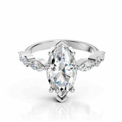 Marquise Engagement Ring With Side Stones – 2.60 CT