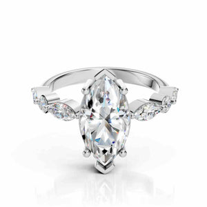 Marquise Engagement Ring With Side Stones – 2.60 CT