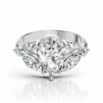Pear Shaped Ring – Yellow Gold Lab Diamond