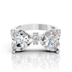 Lab Grown Rings Heart Bow Bridal Ring