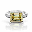 Yellow Emerald Engagement Rings |  Emerald Cut Ring