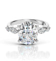 Oval Diamond Engagement Ring | 3.25 CT Lab Diamond