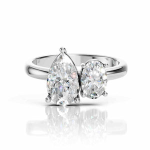 Toi et Moi Ring | Pear & Oval Lab Diamond