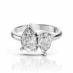 Drop Shape Diamond Ring | Toi et Moi Pear Cut