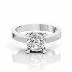 Solitaire Lab Diamond Ring | Round Four Prong