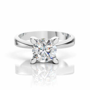 Round Solitaire Ring – 1.06 CT Lab Diamond