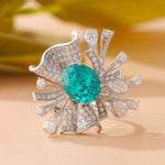 Paraiba Cocktail Ring – Engagement Ring Gold - Ring