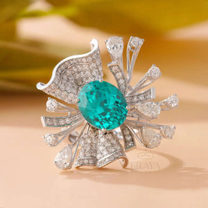 Paraiba Cocktail Ring – Engagement Ring Gold - Ring
