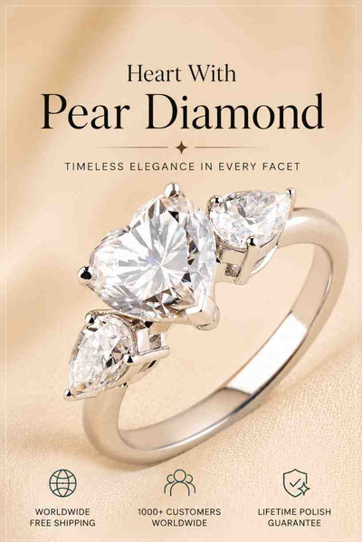 Heart With Pear Diamond