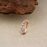 Rose Gold Stackable Band – Lab Diamond Ring - Ring