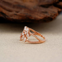 Pear & Marquise Diamond Open Ring - Ring