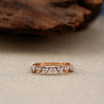 Rose Gold Stackable Band – Lab Diamond Ring - Ring