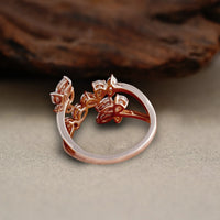 Pear & Marquise Diamond Open Ring - Ring