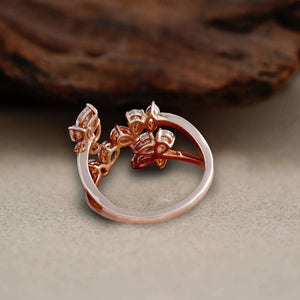 Pear & Marquise Diamond Open Ring - Ring
