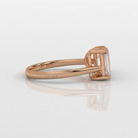 Emerald & Pear Ring – Lab-Grown Diamond Ring - Ring