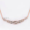 Infinity Knot Necklace with Lab Diamond -