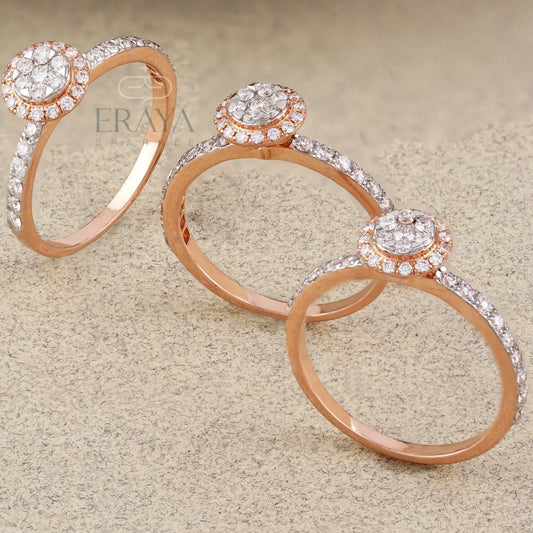 Trio Stackable Rings – Lab Grown Diamond Ring - erayasparkle