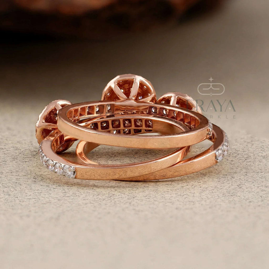 Trio Stackable Rings – Lab Grown Diamond Ring - Ring