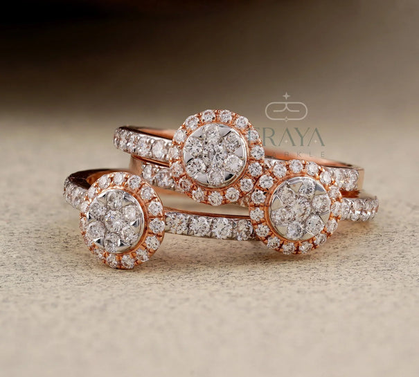 Trio Stackable Rings – Lab Grown Diamond Ring - Ring