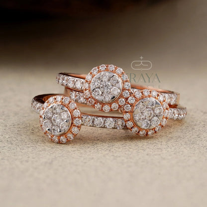 Trio Stackable Rings – Lab Grown Diamond Ring - erayasparkle