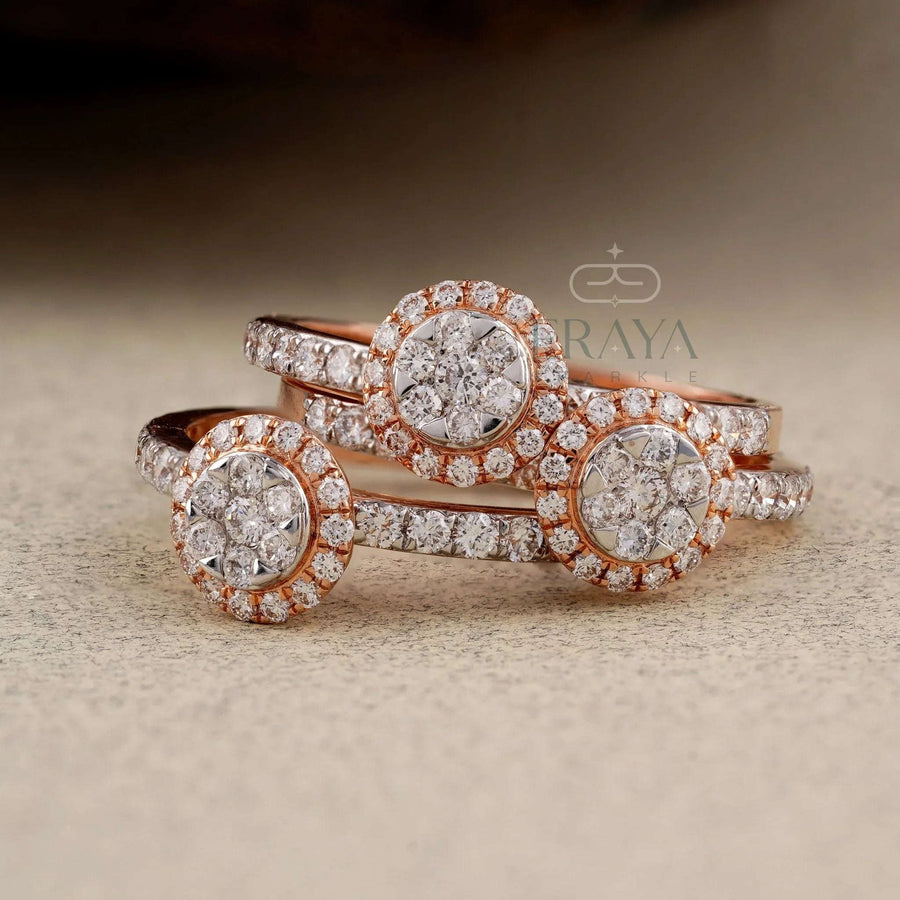 Trio Stackable Rings – Lab Grown Diamond Ring - Ring