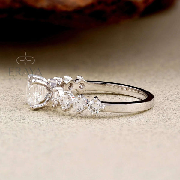Asscher Cut Lab Diamond Ring – Minimalist Bridal Promise Ring - Ring