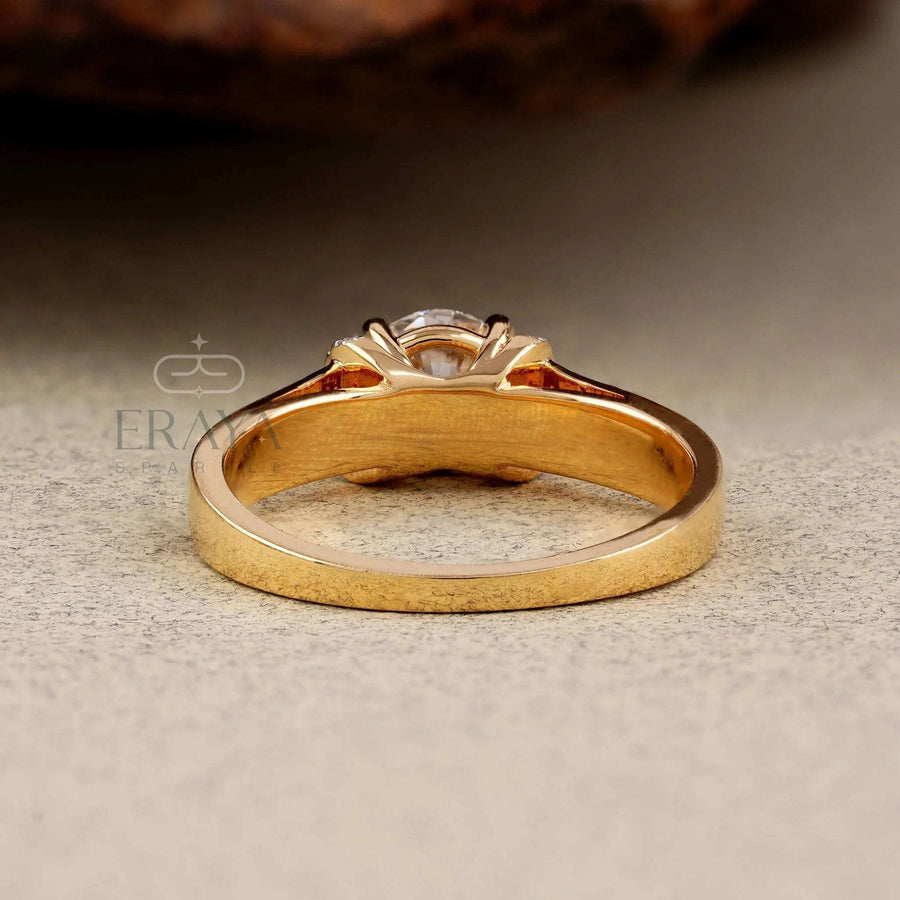 Solitaire Lab Grown Diamond Ring – Dainty Eco Engagement - Ring