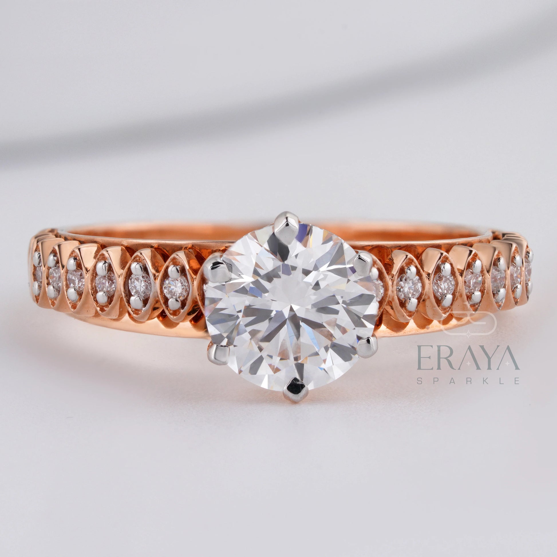 Solitaire 1ct Ring with Lab Diamond - erayasparkle