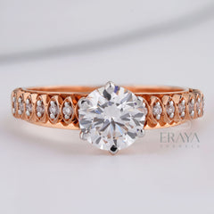 Solitaire 1ct Ring with Lab Diamond - Ring