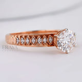 Solitaire 1ct Ring with Lab Diamond - Ring