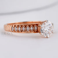 Solitaire 1ct Ring with Lab Diamond - Ring