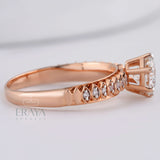 Solitaire 1ct Ring with Lab Diamond - Ring