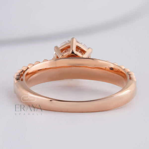 Solitaire 1ct Ring with Lab Diamond - Ring
