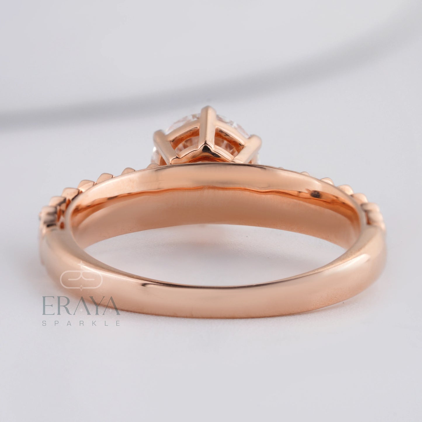 Solitaire 1ct Ring with Lab Diamond - erayasparkle