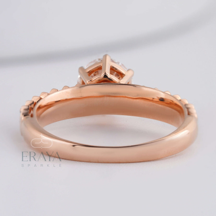 Solitaire 1ct Ring with Lab Diamond - Ring