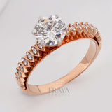 Solitaire 1ct Ring with Lab Diamond - Ring
