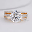 Round Bridal Ring with Diamond - Ring