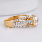 Round Bridal Ring with Diamond - Ring