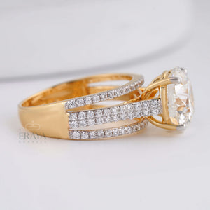 Round Bridal Ring with Diamond - Ring