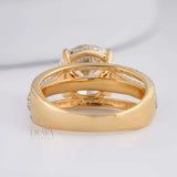 Round Bridal Ring with Diamond - Ring