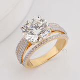 Round Bridal Ring with Diamond - Ring
